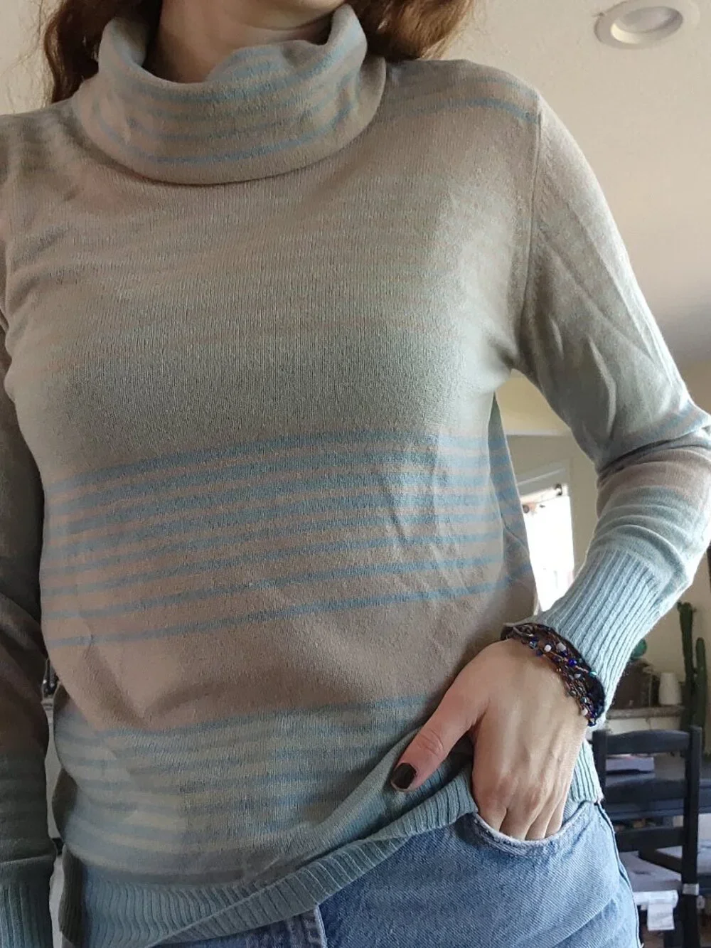 Vintage Cashmere Striped Sweater